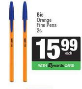 Bic Orange Fine Pens-2s