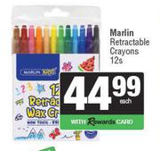 Marlin Retractable Crayons-12s