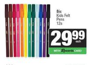 Bic Kids Felt Pens-12s