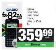 Casio Scientific Calculator Black, Blue or Pink-1s