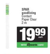 Spar Good Living Contact Paper Clear 2m