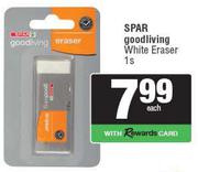 Spar Good Living White Eraser-1s