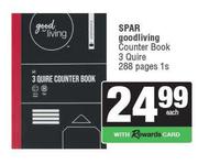 Spar Good Living Counter Book 3 Quire A4 288 Pages-1s