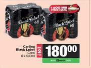 Carling Black Label Cans-For 2 x 6 x 500ml