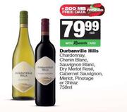 Durbanville Hills Chardonnay,Chenin Blanc,Sauv,Dry Merlot Rose,Cab Sauv,Merlot,Pino Or Shiraz-750ml