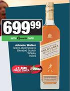 Johnnie Walker Gold Label Reserve Blended Scotch Whisky-750ml