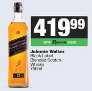 Johnnie Walker Black Label Blended Scotch Whisky-750ml