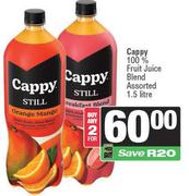 Cappy 100% Fruit Juice Blend Assorted-For 2 x 1.5L