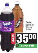 Fanta,Sprite Or Stoney-For 2 x 2L