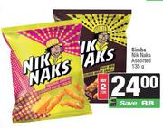 Simba Nik Naks-For 2 x 135g