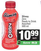 Slimsy Zero Ready To Drink-500ml