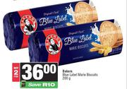 Bakers Blue Label Marie Biscuits-For 2 x 200g