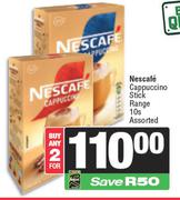 Nescafe Cappuccino Stick Range Assorted-For 2 x 10s
