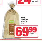 Spar Freshline Potatoes-4Kg Per Pack