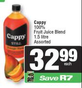 Cappy 100% Fruit Juice Blend Assorted-1.5L