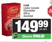 Lindt Lindor Cornets Chocolates Assorted-200g Per Pack
