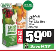 Liqui Fruit 100% Fruit Juice Blend Assorted-For 2 x 1L