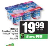 Danone Nutriday Low Fat Smooth Yoghurt Assorted-6s
