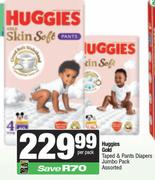 Huggies Gold Taped & Pants Diapers Jumbo Pack Assorted-Per Pack