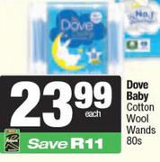 Dove Baby Cotton Wool Wands-80s