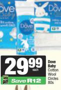 Dove Baby Cotton Wool Circles-80s