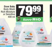 Dove Baby Body Wash Rich Moisture Or Sensitive-400ml