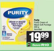 Purity Cream Of Maize Soft Porridge Assorted-400g