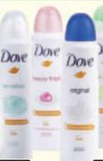 Dove Aerosol Deodorant Assorted-150ml