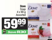 Dove Soap Assorted-4 x 90g