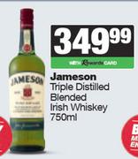 Jameson Triple Distilled Blended Irish Whisky-750ml