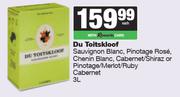 Du Toitskloof Sauv Blanc,Pino Rose,Chenin,Cab/Shiraz Or Pinotage/Merlot/Ruby Cabernet-3L