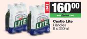 Castle Lite Handies-For 2 x 6 x 330ml
