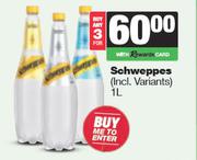 Schweppes-For 3 x 1L