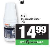 Spar Disposable Cups-10s
