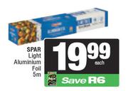 Spar Light Aluminium Foil 5m