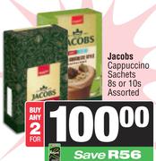 Jacobs Cappuccino Sachets Assorted-For Any 2 x 8s Or 10s Pack