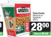 Pasta Grande Macaroni Or Spaghetti-For Any 2 x 500g