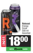 Reboost Energy Drink Assorted-For Any 2 x 500ml