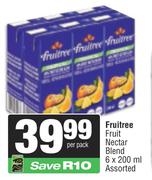 Fruitree Fruit Nectar Blend Assorted-6 x 200ml Per Pack