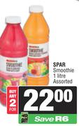 Spar Smoothie Assorted-For Any 2 x 1Ltr