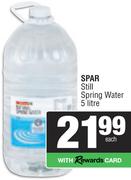 Spar Still Spring Water-5Ltr