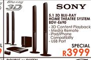 Sony 5.1 3D Blu-Ray Home Theatre System(BDV-E690)