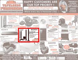 Tafelberg Furnishers : Happy customers are our top priority (Until 2 Oct 2013), page 1
