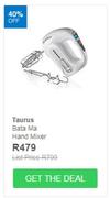 Taurus Bata Ma Hand Mixer