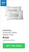 Insta Sleep Contoured Cassia Magnet Pillow