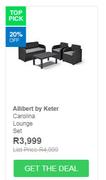 Allibert By Keter Carolina Lounge Set