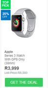 Apple Series 3 Watch With GPS Only(38mm)