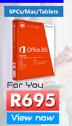 Microsoft Office 365 For 5PC/Mac/Tablets