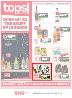 TOPS at SPAR Namibia : Open Up To The Stuff Of Legends (24 November - 07 December 2025), page 1