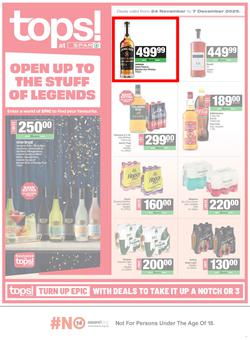 TOPS at SPAR Namibia : Open Up To The Stuff Of Legends (24 November - 07 December 2025), page 1
